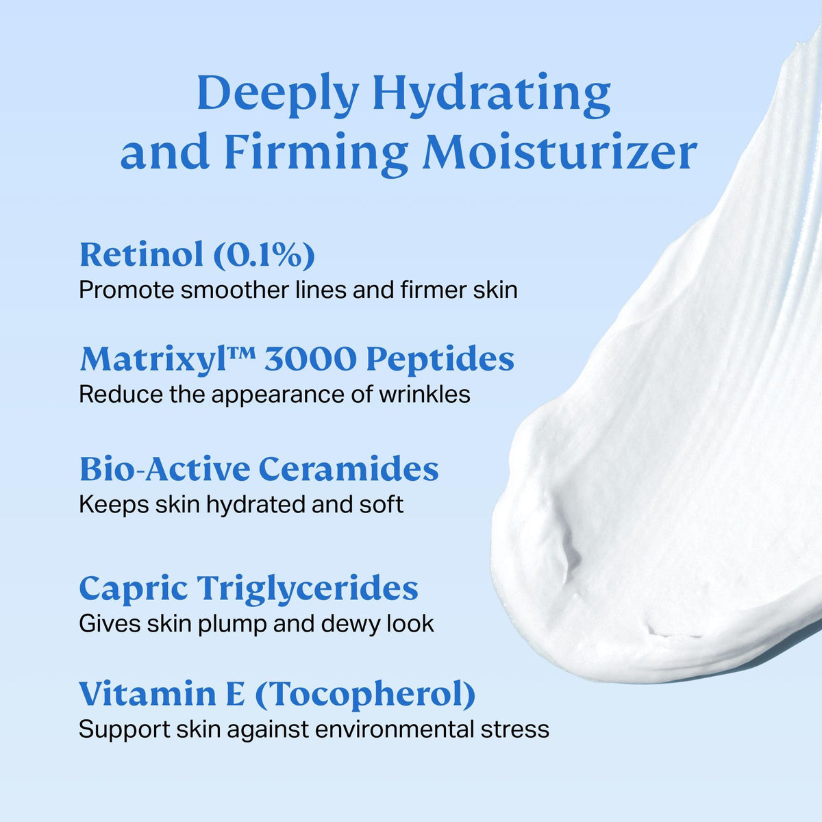 HYDRONOVA close-up of cream texture demonstrating rich hydration benefit