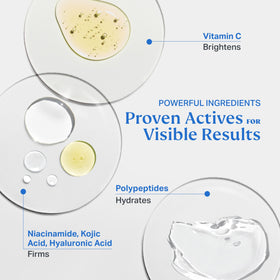 HYDRONOVA bottle on bathroom shelf lifestyle shot, suggests everyday AM routine placement