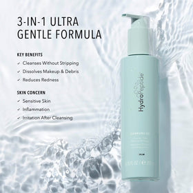 HydroPeptide cleansing gel texture close-up highlighting creamy lather