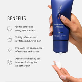 HydroPeptide creamy foam texture close-up showing gentle exfoliating lather