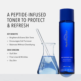 HydroPeptide toner pour demonstrating lightweight texture and easy absorption benefit