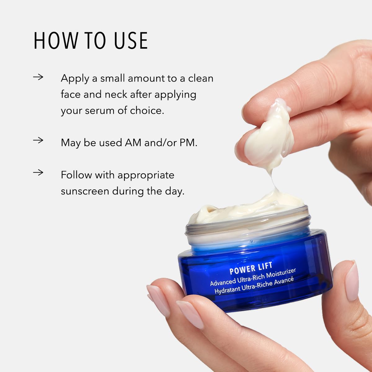 HydroPeptide cream applied on hand illustrating absorbency and hydration