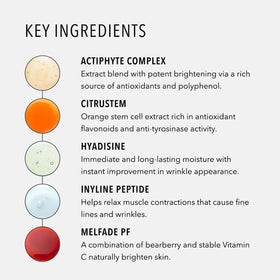 HydroPeptide bottle next to everyday objects showing 6.76 ounce scale benefit