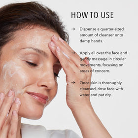 HydroPeptide in bathroom use demonstrating morning or evening cleansing routine
