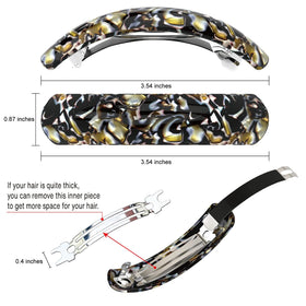 HYFEEL barrette securing a low ponytail for all-day wear
