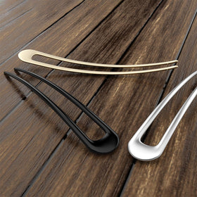 HYFEEL hair forks in a wedding updo portraying elegant hold and formal readiness