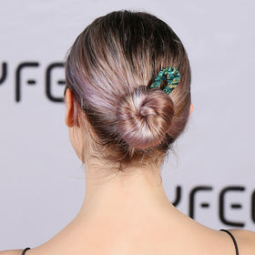 HYFEEL styled bun at event demonstrating elegant color options for weddings and parties