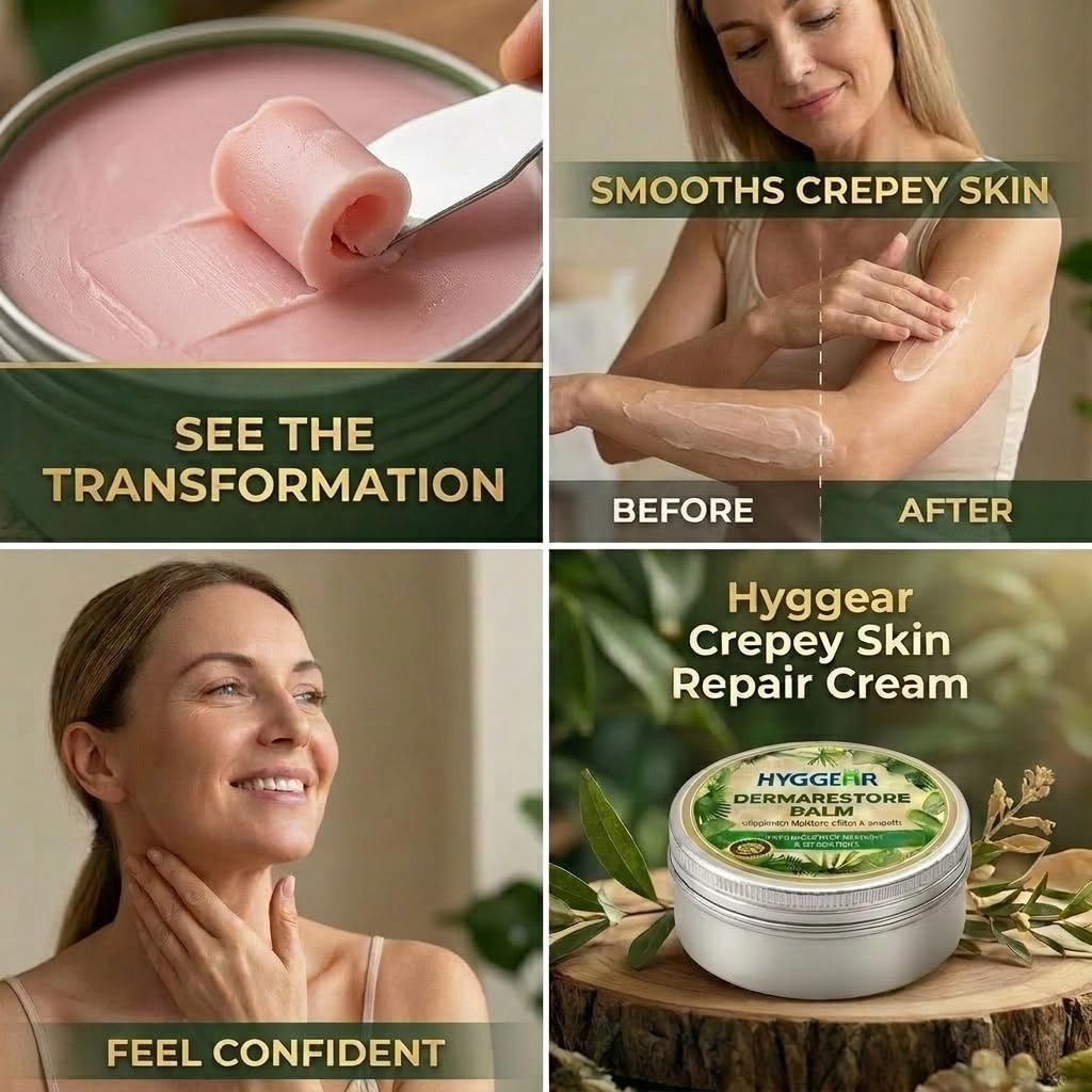 Hyggear balm placed on vanity with towel and plant conveying daily ritual benefits