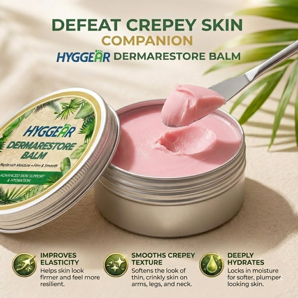 Hyggear balm texture close-up highlighting rich, hydrating consistency