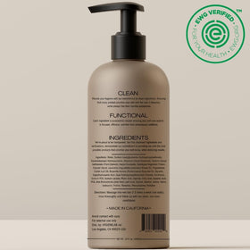 HygieneLab back label close-up listing ingredients and providing transparency benefit