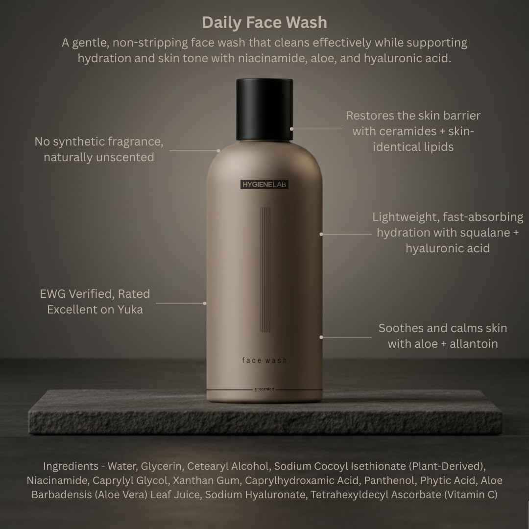 HygieneLab creamy foam texture close-up demonstrating gentle cleansing