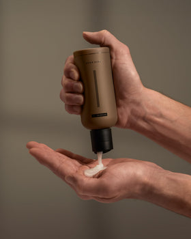 HygieneLab in-use at sink showing easy morning routine benefit