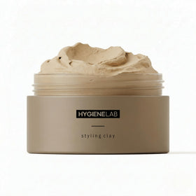 HygieneLab hair clay front jar showing clean EWG Verified pack and strong hold benefit