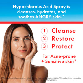 HypoClear droplet on skin highlighting lightweight texture and absorption