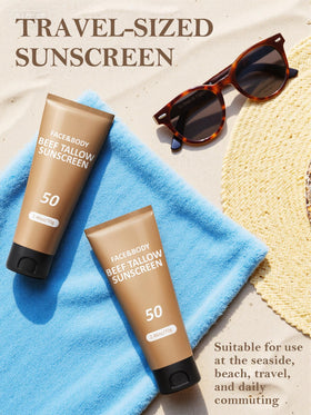 HZENPPOR sunscreen in beach setting illustrating outdoor protection use