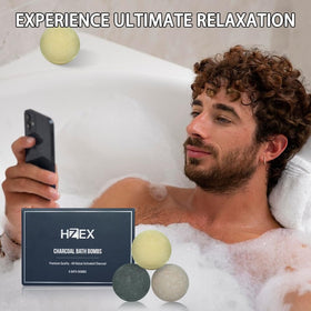 HZEX individually wrapped bath bombs with labels preserving freshness