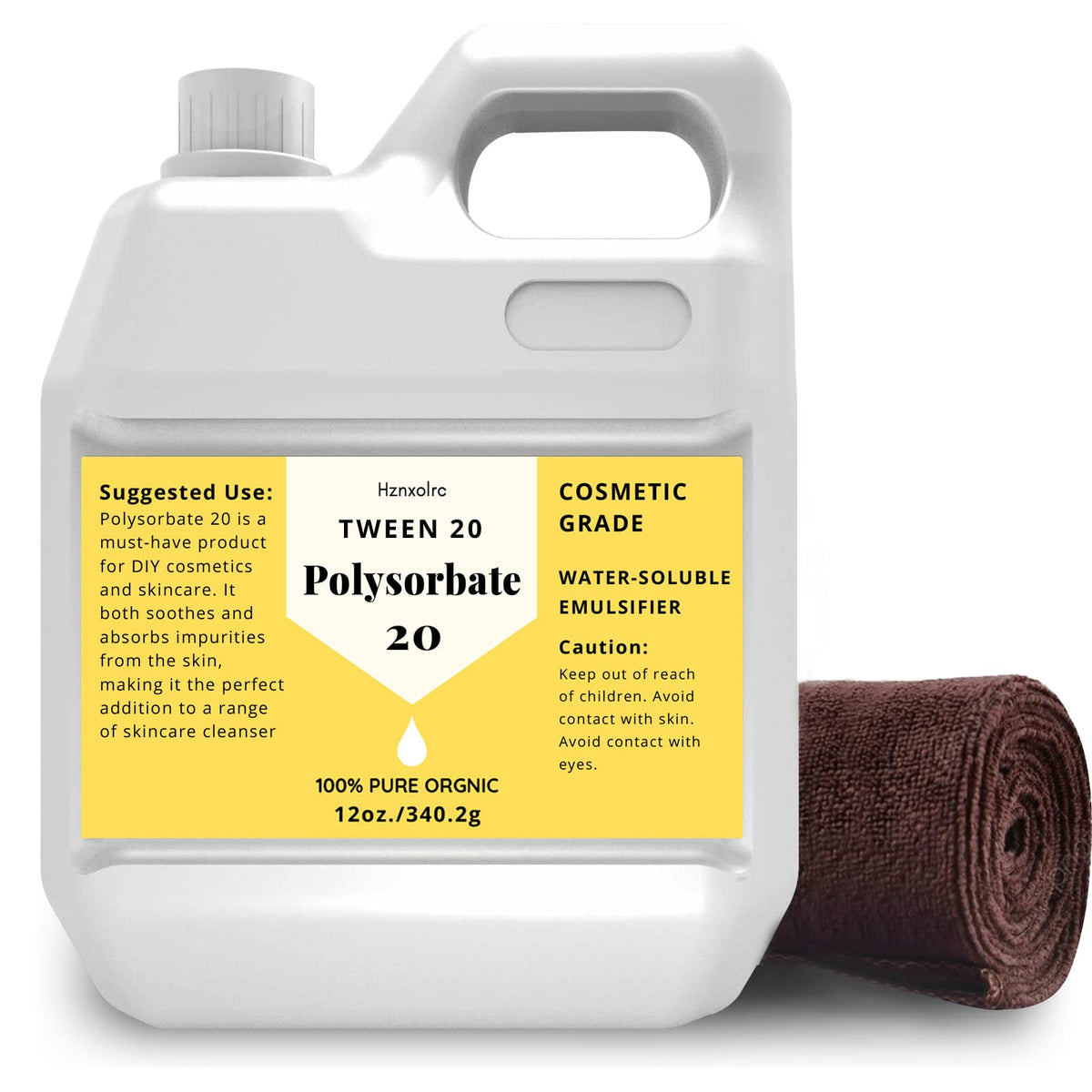 Hznxolrc bottle front label showing product name and size for identification and trust