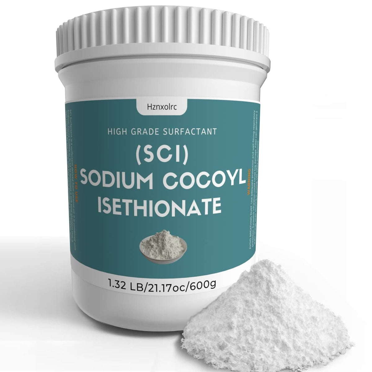 Hznxolrc front package view of SCI powder showing premium surfactant benefits