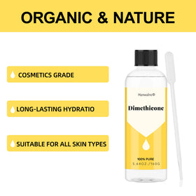Hznxolrc pouring dimethicone texture showing smooth glide benefit