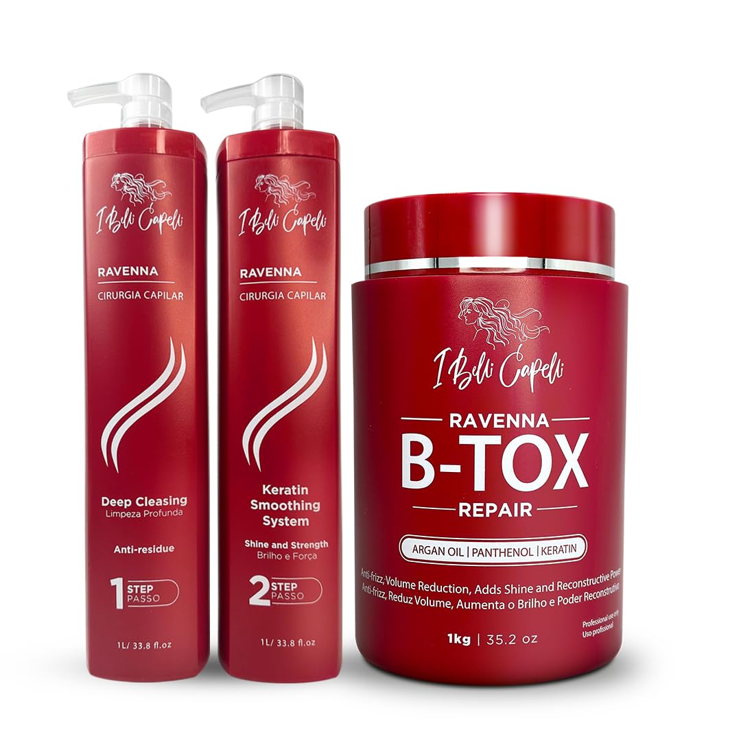 I Belli Capelli front packaging showing full 3x1L kit and professional finish