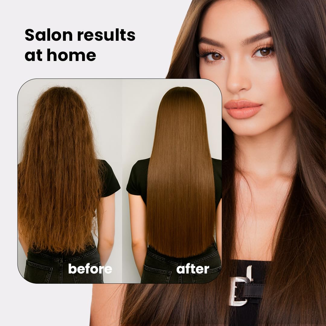 I Belli Capelli applying gel to mid-lengths demonstrating easy use