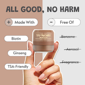 I DEW CARE applying powder at roots for instant volume and matte benefit