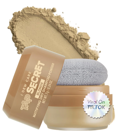 I DEW CARE front packaging showing travel-size dry shampoo powder and shade