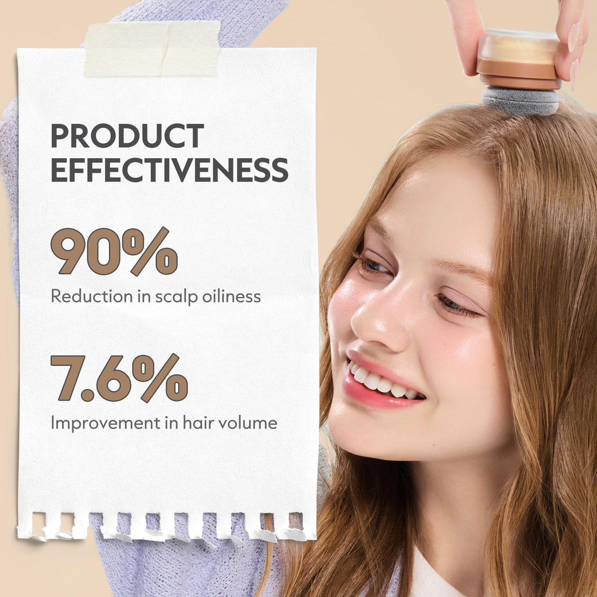 I DEW CARE beside a phone to show travel-size convenience and portability