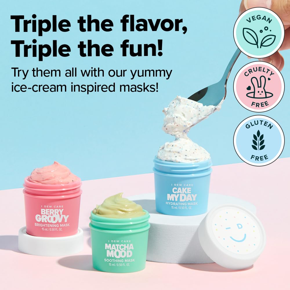 I DEW CARE Cake My Day texture close-up showing creamy sprinkles for moisturizing feel