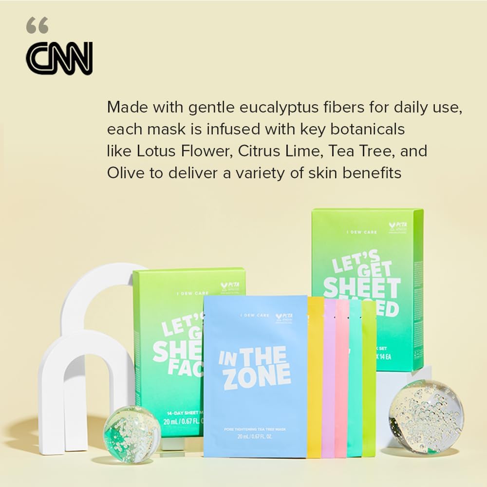 I DEW CARE ingredients label close-up highlighting collagen and skin-friendly actives