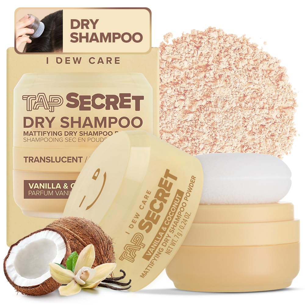 I DEW CARE front packaging showing compact dry shampoo for easy refresh