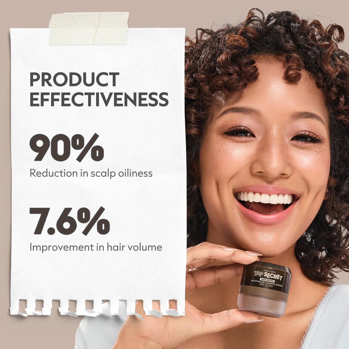 I DEW CARE refill-cap detail illustrating refillable design for sustainable convenience
