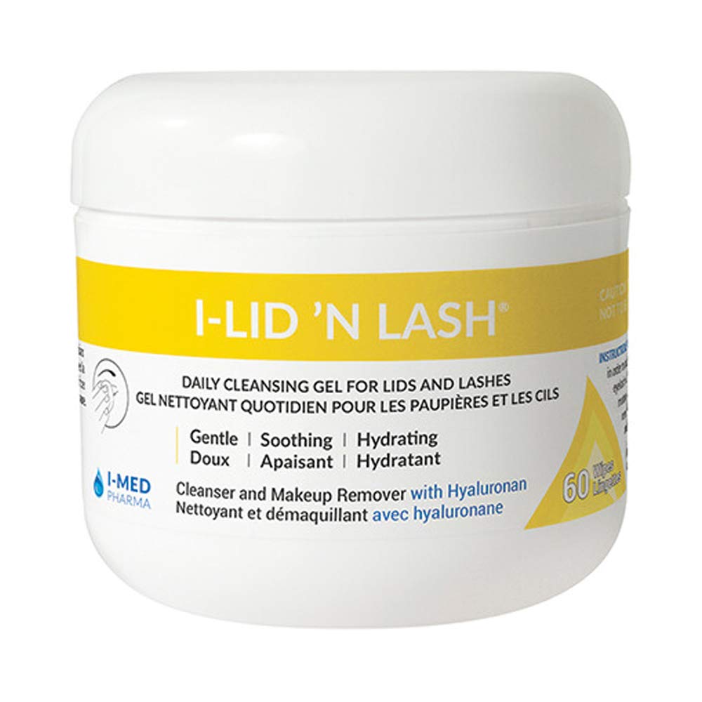 I-Med Pharma front packaging showing wipes and benefit of gentle lid cleansing