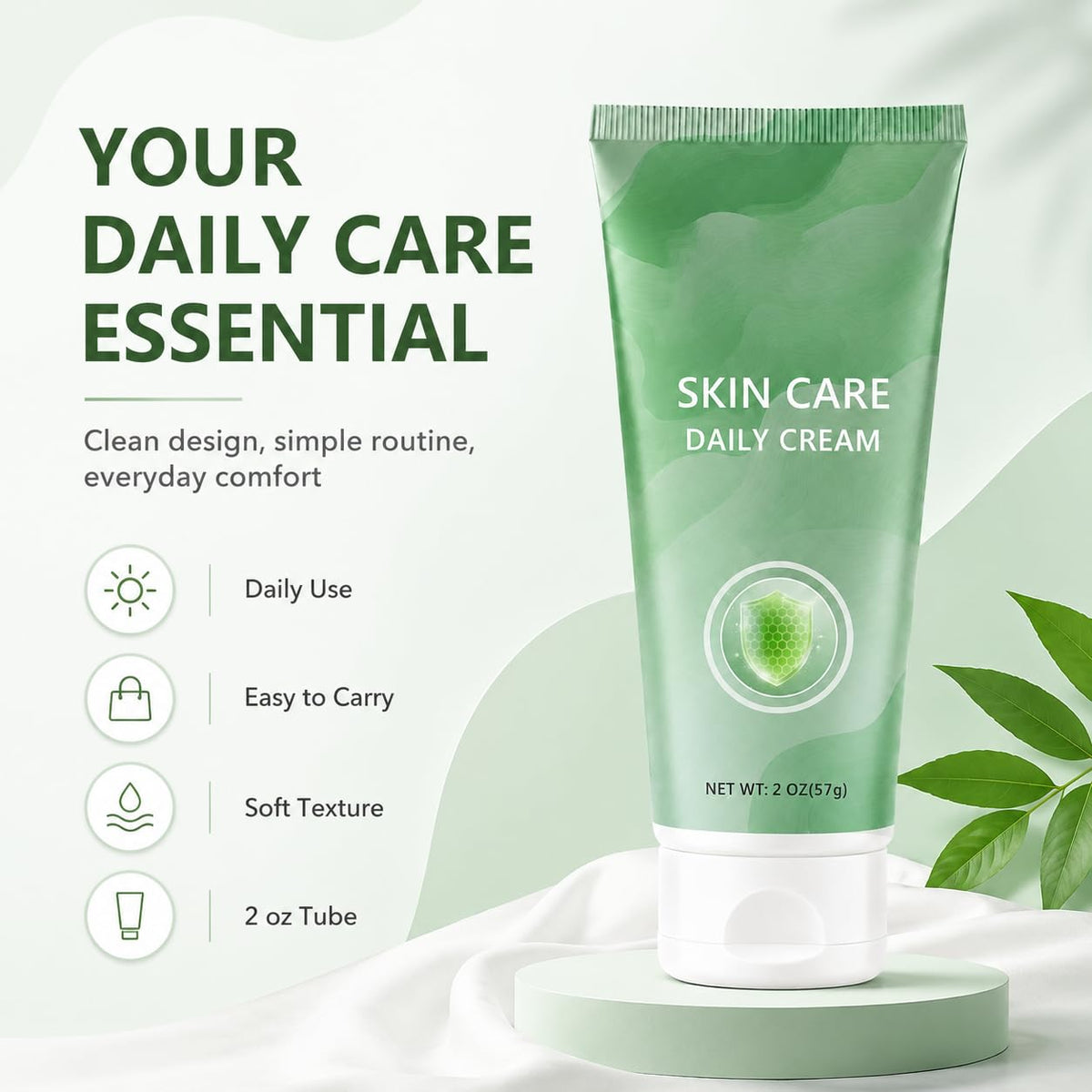 IaramI Sevorea cream on fingers demonstrating spreadability and comfort