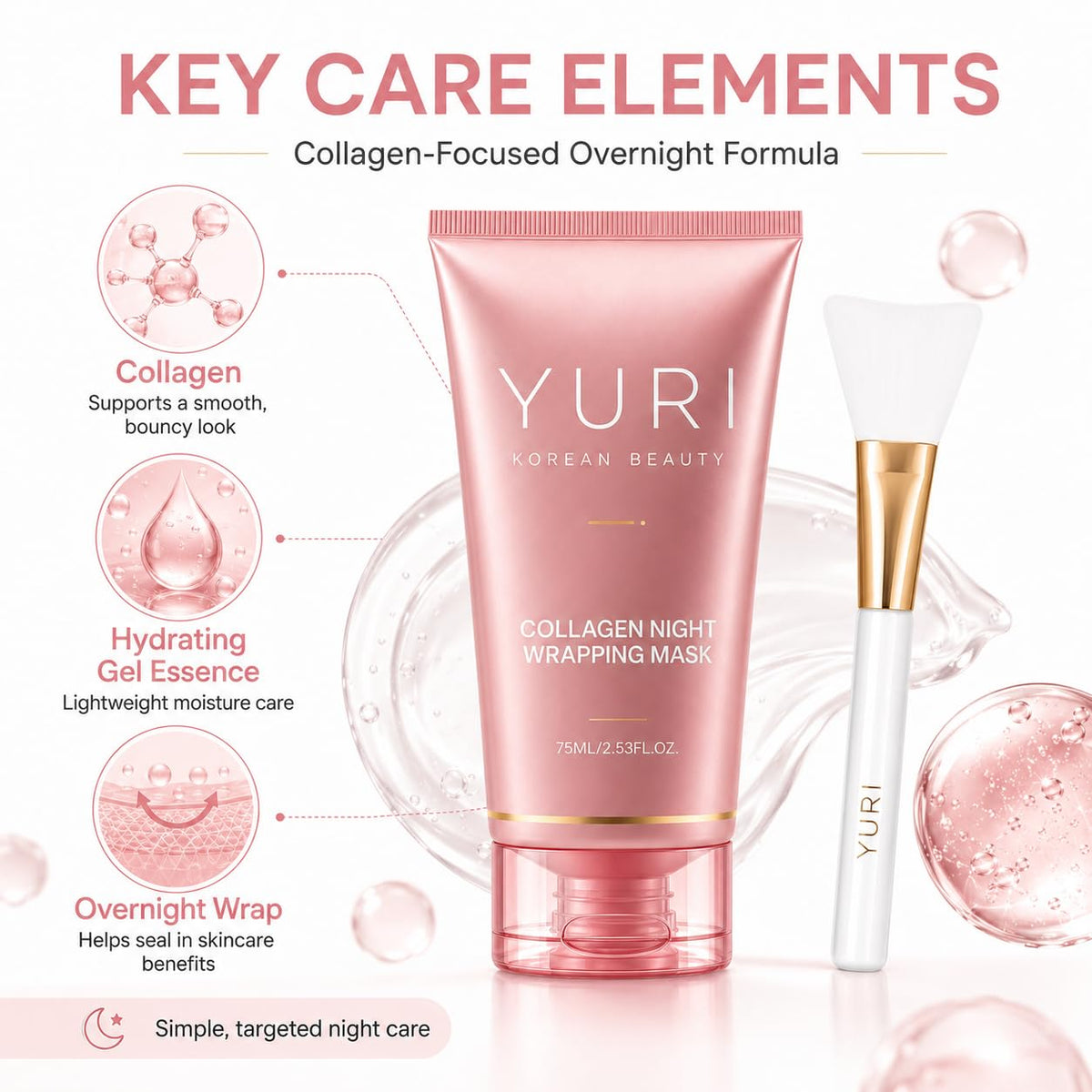 IaramI YURI jar on bedside table in bedtime scene promoting restful skincare