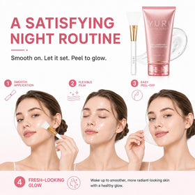 IaramI YURI open jar showing glossy contents for overnight care