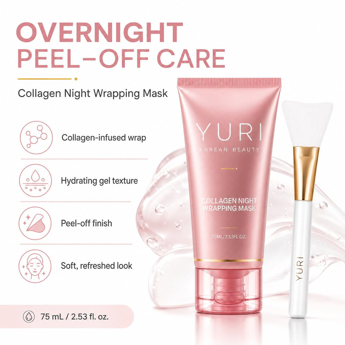 IaramI YURI jar in hand for scale and portable nightly routine benefit