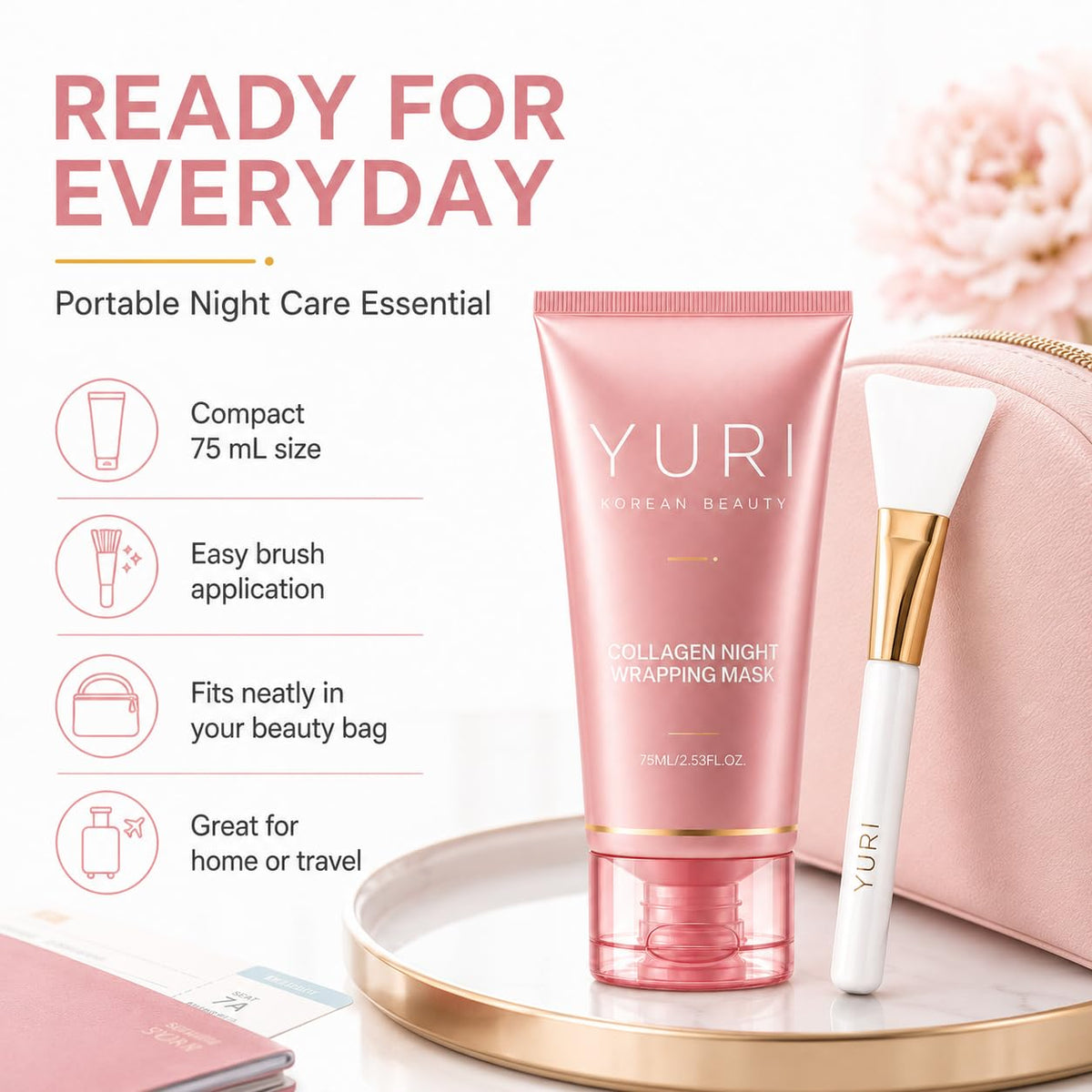 IaramI YURI creamy mask texture close-up highlighting smooth hydration