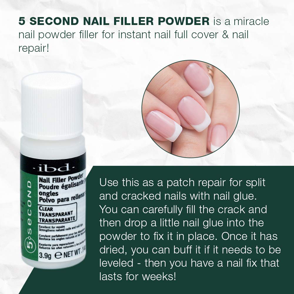 IBD application in use; powder being sprinkled over glue for fast repair benefit