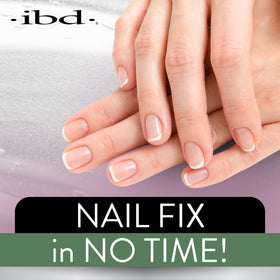 IBD brush-on glue brush close-up showing even application and control