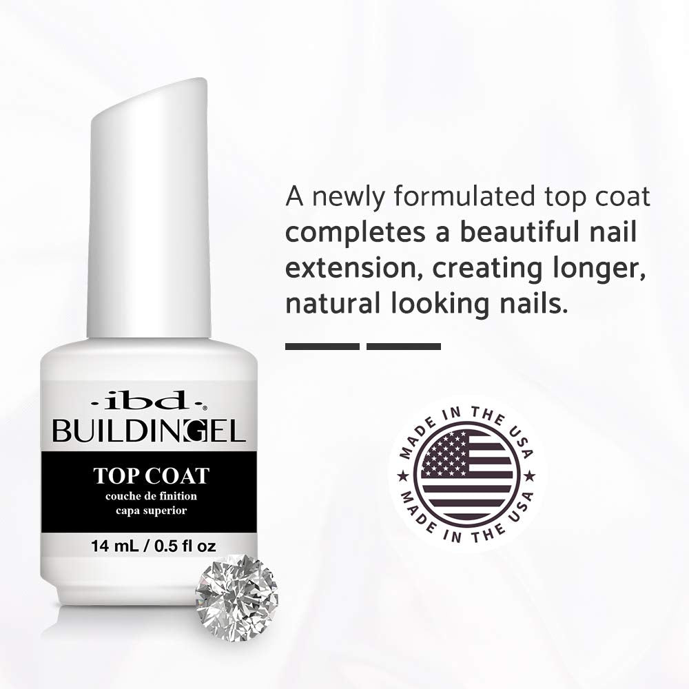 IBD building gel applied on nail form demonstrating controlled build and strong extension