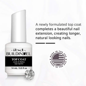 IBD building gel applied on nail form demonstrating controlled build and strong extension