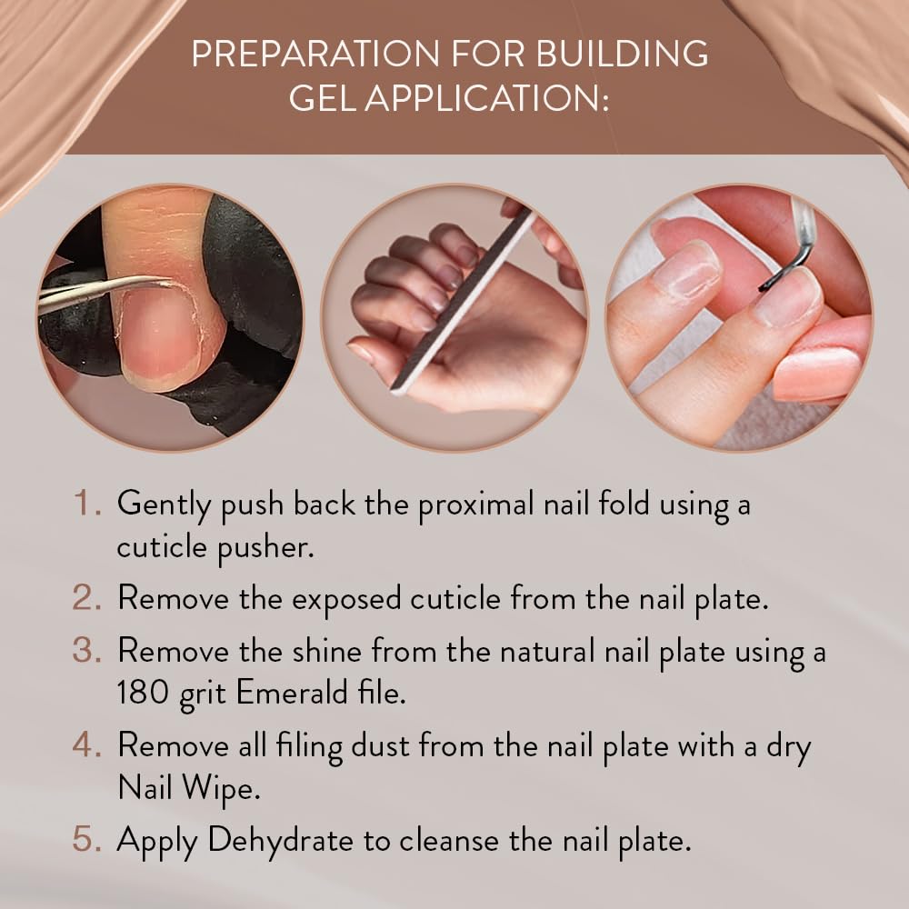 IBD building gel 0.5 fl oz size and scale photo emphasizing economical supply