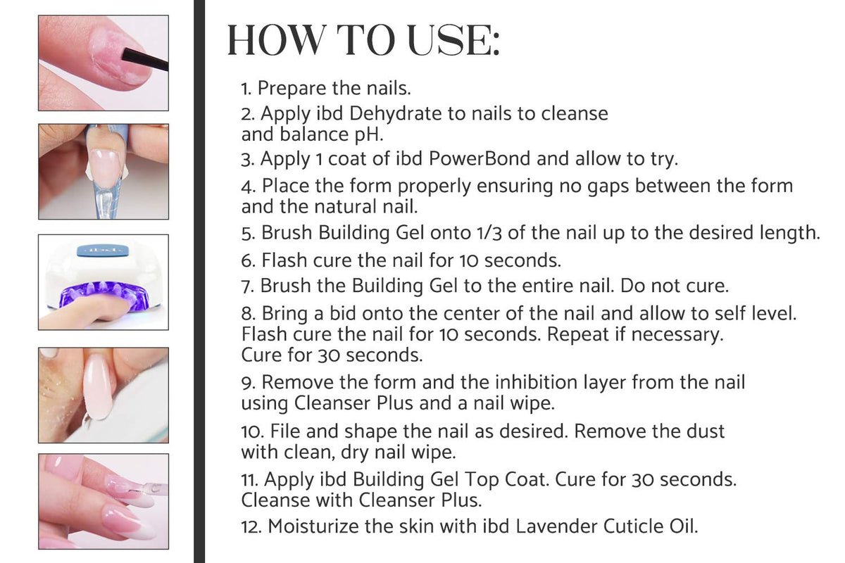 IBD building gel next to 0.5 fl oz scale showing compact size for salon portability