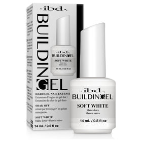 IBD bottle front view showing brand and soft white gel for precise builds