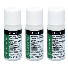IBD front packaging of 5 Second Nail Filler showing product trio and clarity benefit