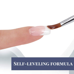 IBD hard builder gel cured finish highlighting glossy resilience and long-lasting shine