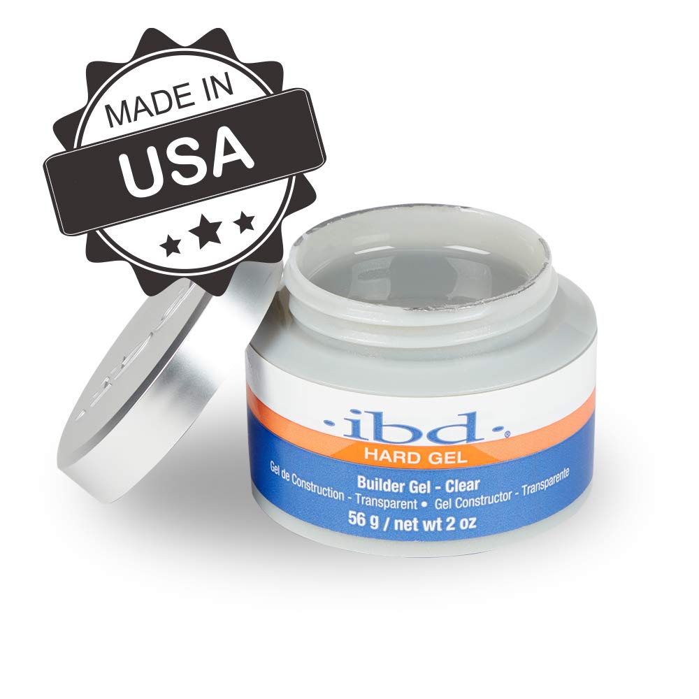 IBD hard builder gel 2 oz next to measuring scale illustrating volume and professional value