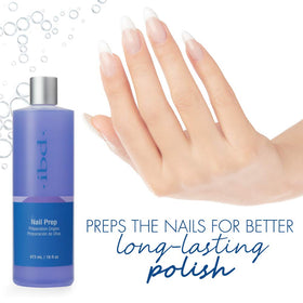 IBD nail prep-spray pump detail demonstrating easy application and salon convenience