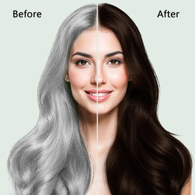 ICEMOUNTAIN applied on hair strand showing even color deposition benefit